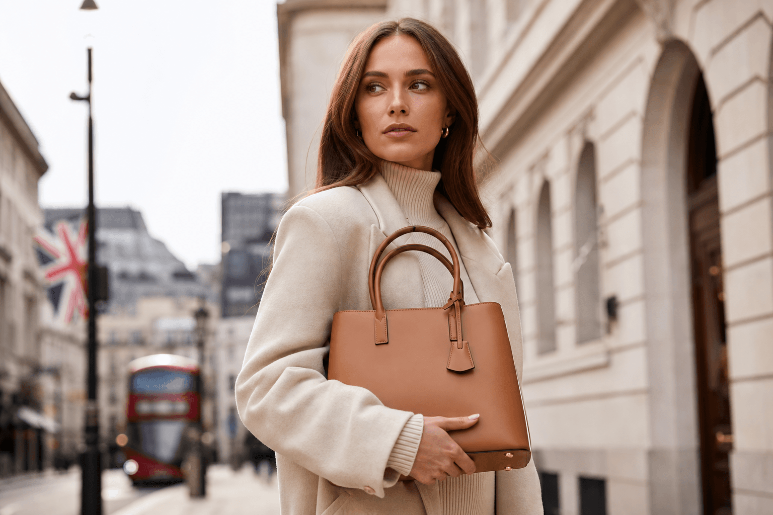 Fashion handbag street campaign