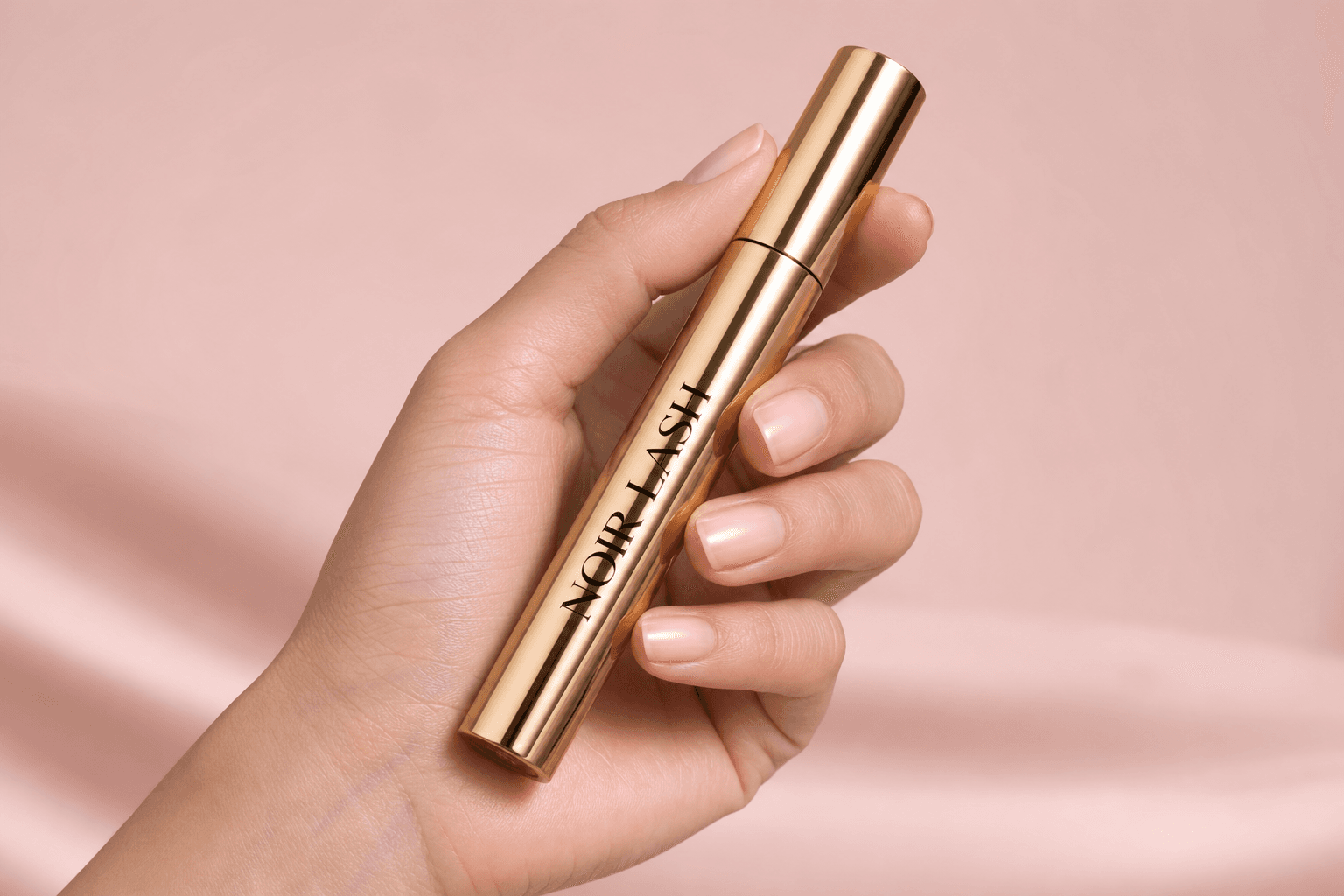 Makeup mascara campaign still