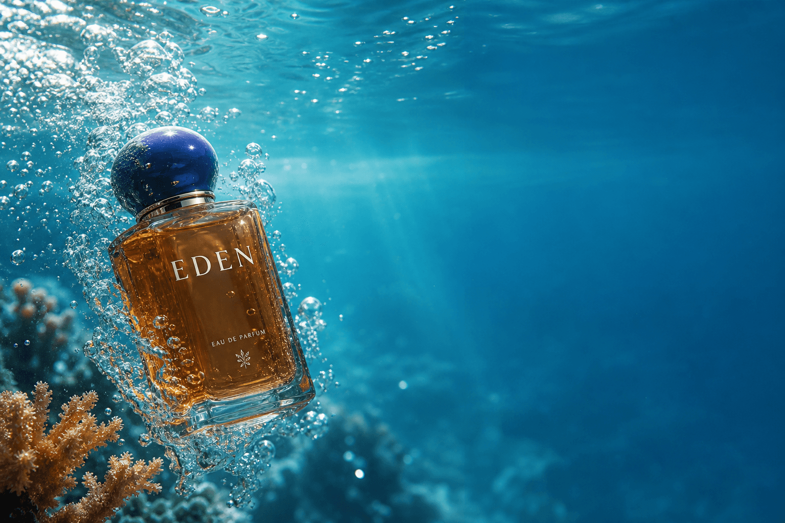 EDEN fragrance underwater campaign